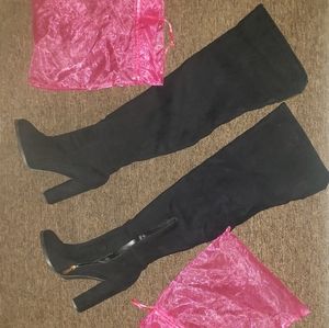 Thigh high heel boots